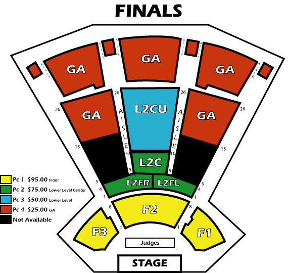 Seating Chart for June 2, 6p.m.